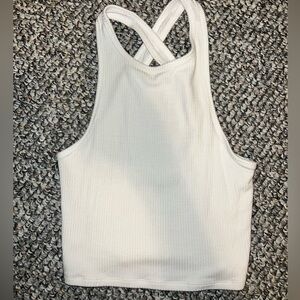 Hollister High Neck White Tank